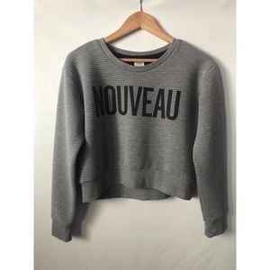 Abercrombie and Fitch Long Sleeve Crop Sweater
